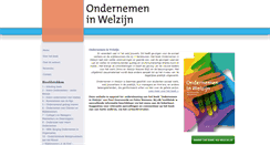 Desktop Screenshot of ondernemeninwelzijn.com